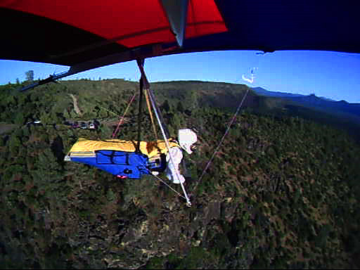Anthony flying at Hat Creek.